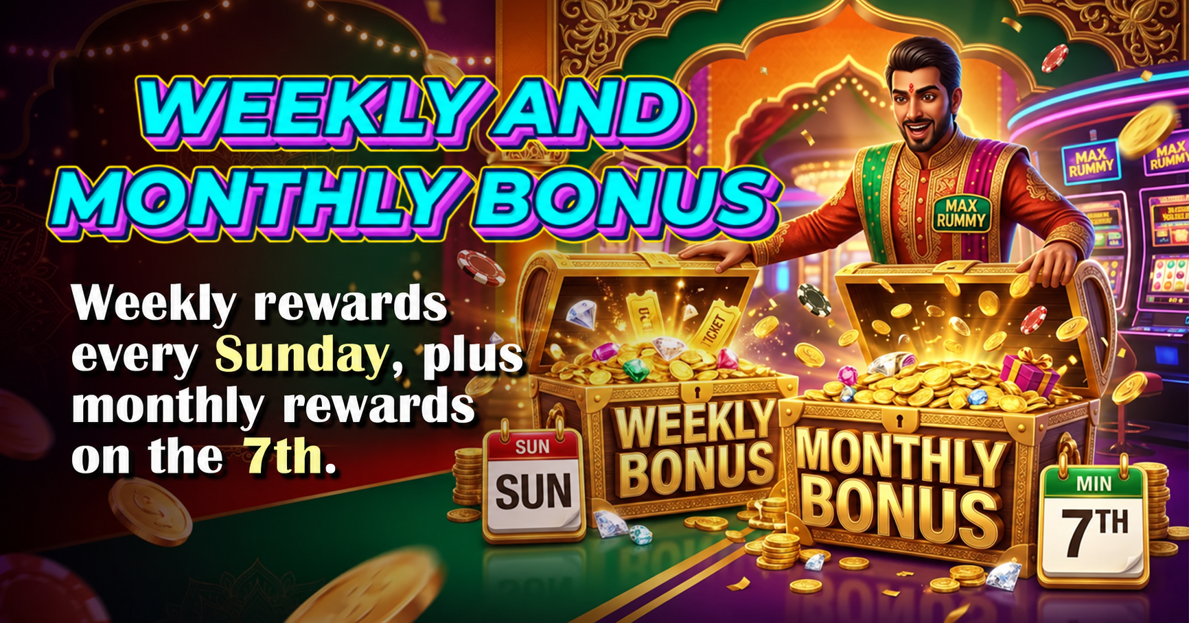 Weekly And Monthly Bonus